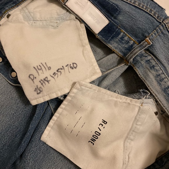 Re/Done Cropped High Waisted Jeans - Picture 8 of 8